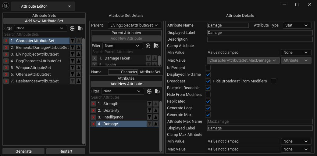 attribute editor