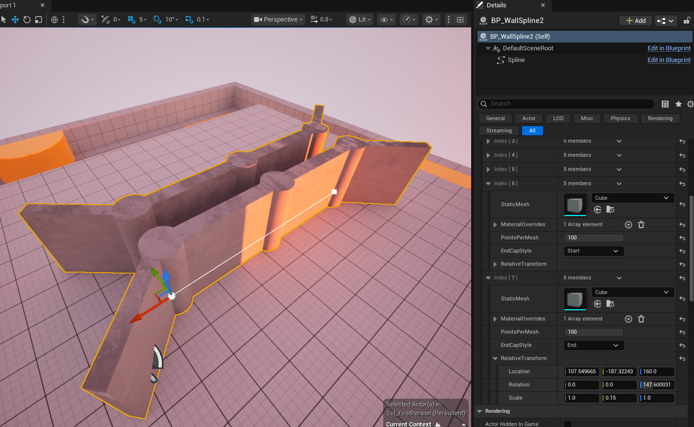 wall spline