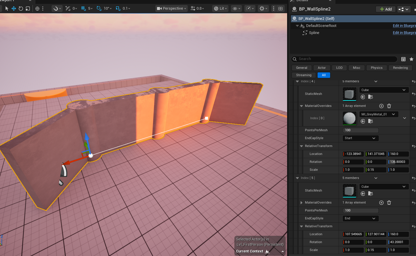 wall spline